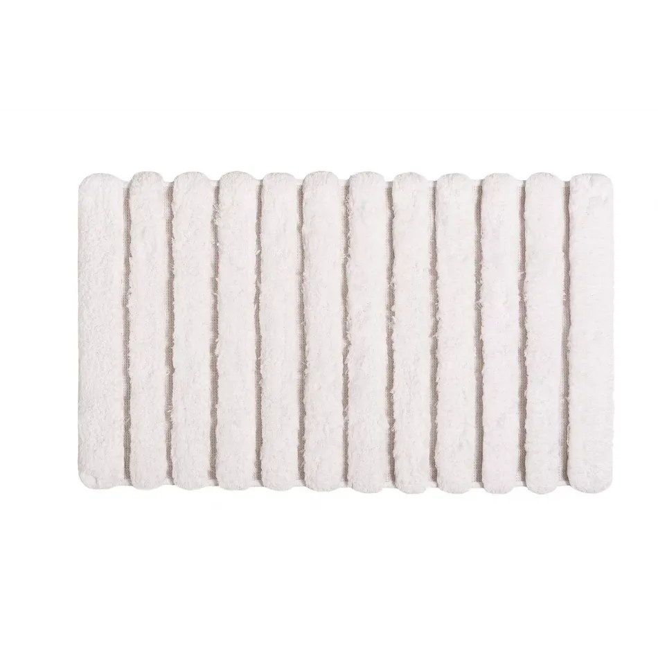 Petra White Bath Rug 24" x 39''