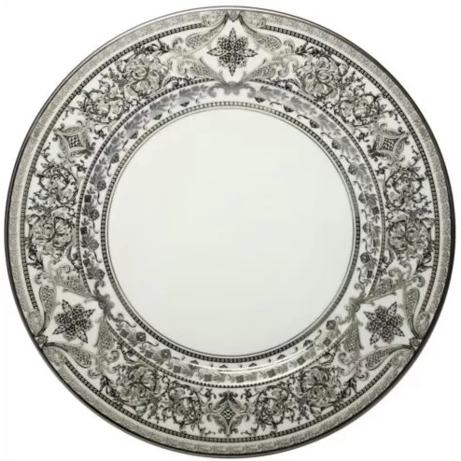 Matignon White/Platinum Flat Dish 31.5 Cm (Special Order)