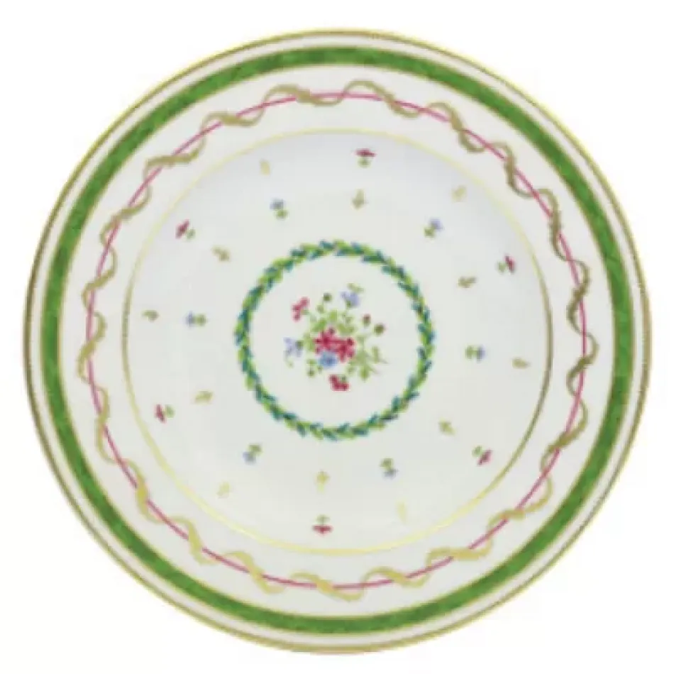 Vieux Paris Vert Green Rim Soup Plate 23.5 Cm 17 Cl (Special Order)