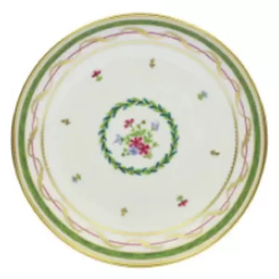 Vieux Paris Vert Green Rimless Soup Plate 19 Cm 32 Cl (Special Order)