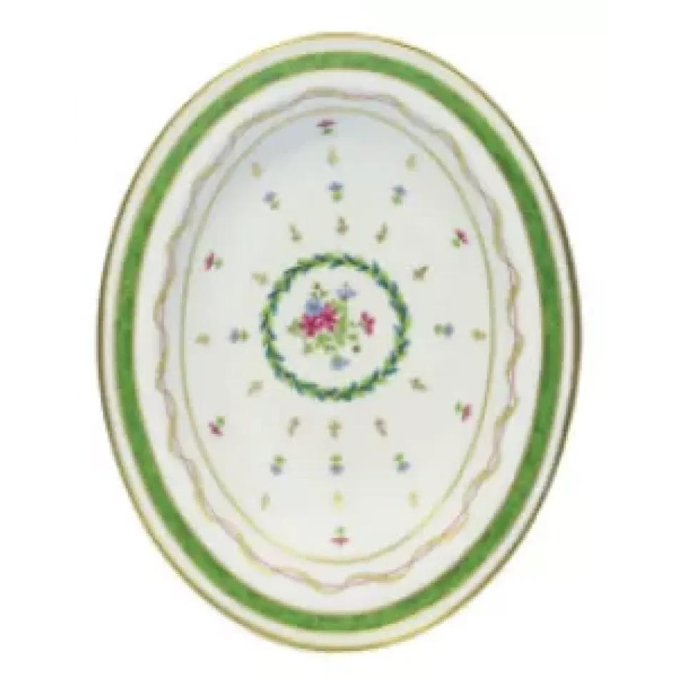 Vieux Paris Vert Green Vegetable Dish 23.6 Cm 37 Cl (Special Order)