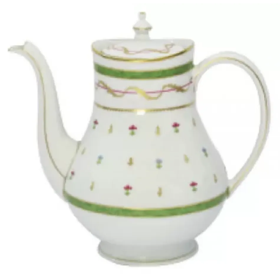 Vieux Paris Vert Green Coffee Pot Cm 120 Cl (Special Order)