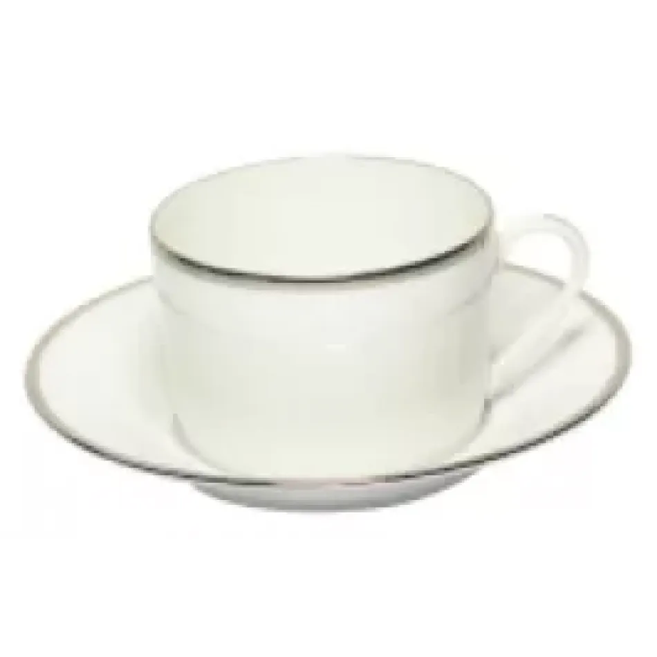 Orsay White/Platinum Teacup And Saucer 15 Cm 14 Cl