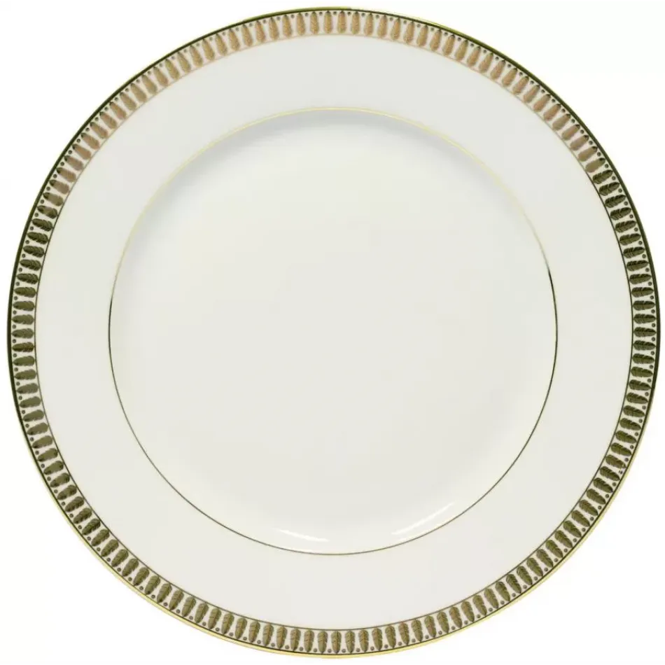 Plumes White/Gold Footed Cake Platter 31.5 Cm