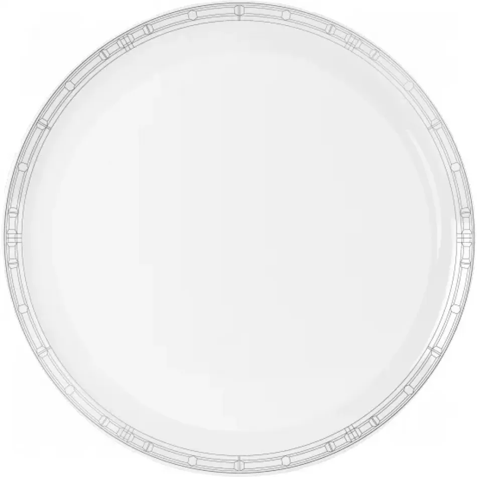 Belle Epoque Grey/Platinum Tart Platter 31.5 Cm (Special Order)