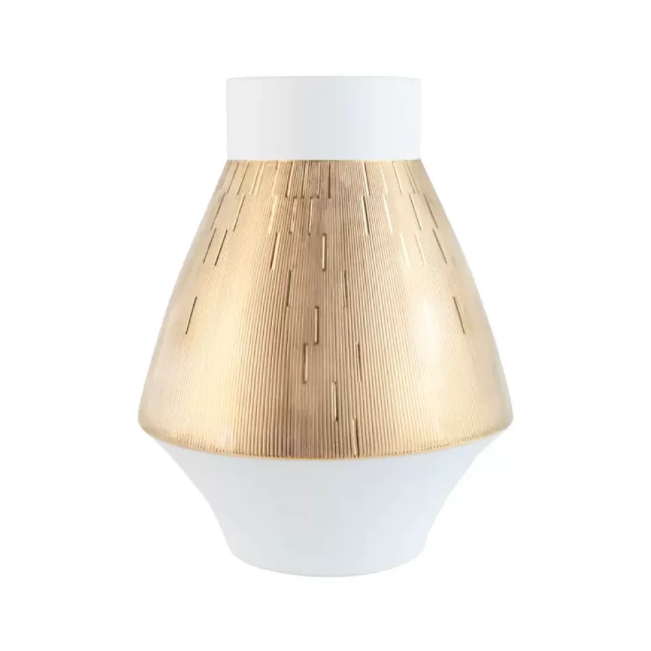 Infini Gold Small Vase 19 Cm