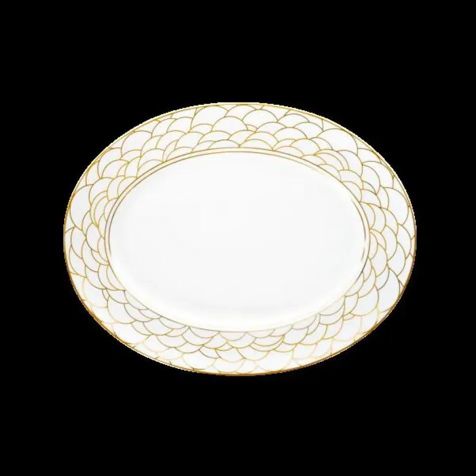 Art Deco Par Haviland Black/White/Gold Oval Dish