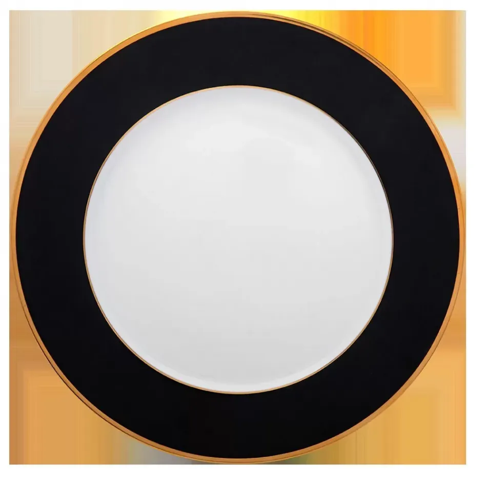 Les Presentations Charger/Presentation Plate Mica Black Gold Filet Black Mica/Gold 31 Cm