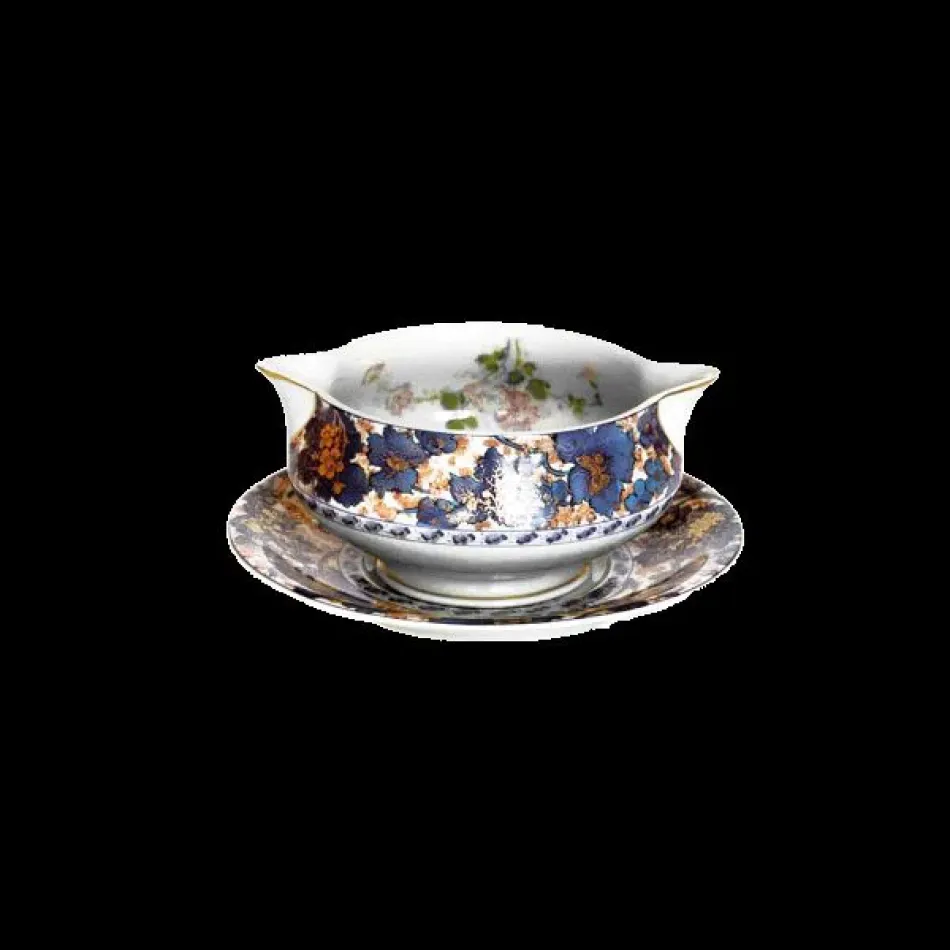 Dammouse Blue/Gold Sauce Boat