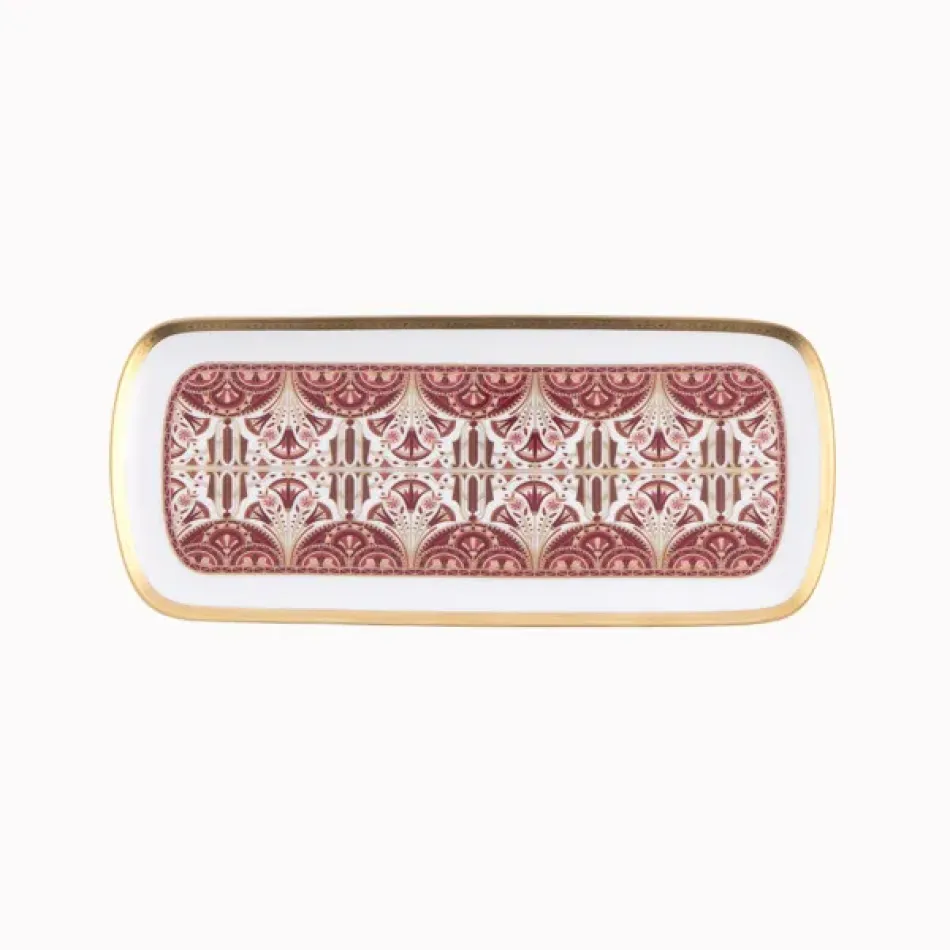 Rêves Du Nil Pourpre Or Rectangular Cake Platter