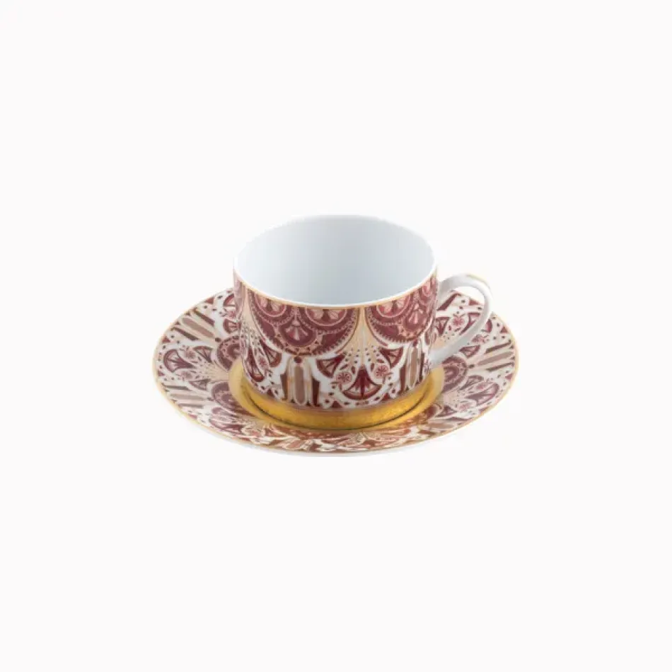 Rêves Du Nil Pourpre Or Teacup And Saucer