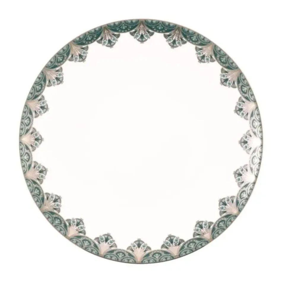 Rêves Du Nil Vert Platine Dinner Plate