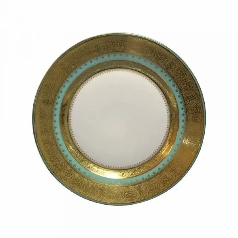 Bassora Green/Gold Dessert Plate 22 Cm (Special Order)