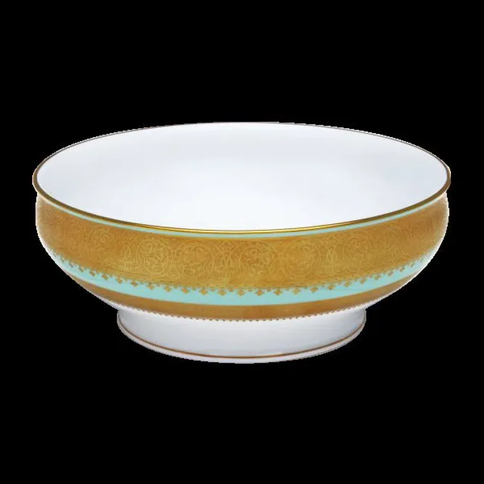 Bassora Green/Gold Salad Bowl (Special Order)