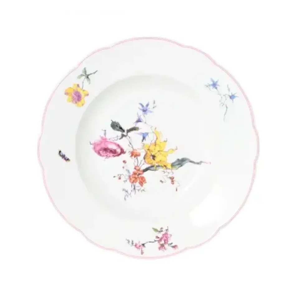 Fleurs D’Auteuil Rim Soup Plate