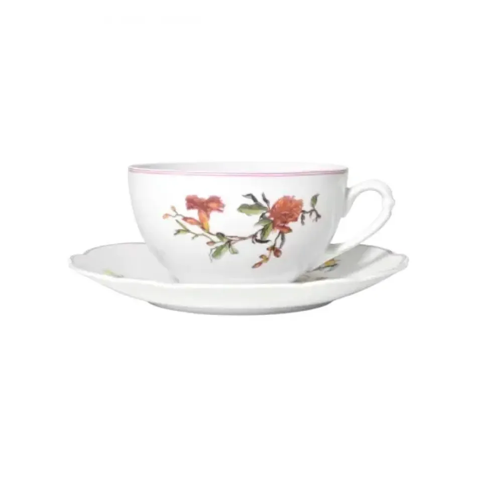 Fleurs D’Auteuil Cappuccino Cup And Saucer