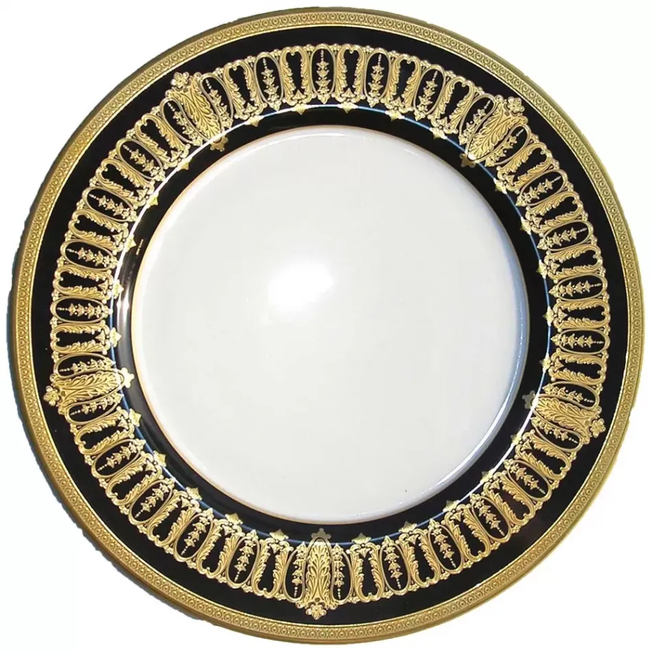 Saint Honore Black/Gold Charger/Presentation Plate 31 Cm (Special Order)