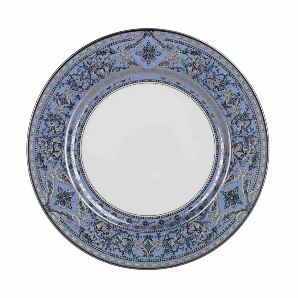 Matignon Lavender/Platinum Dessert Plate 22 Cm (Special Order)