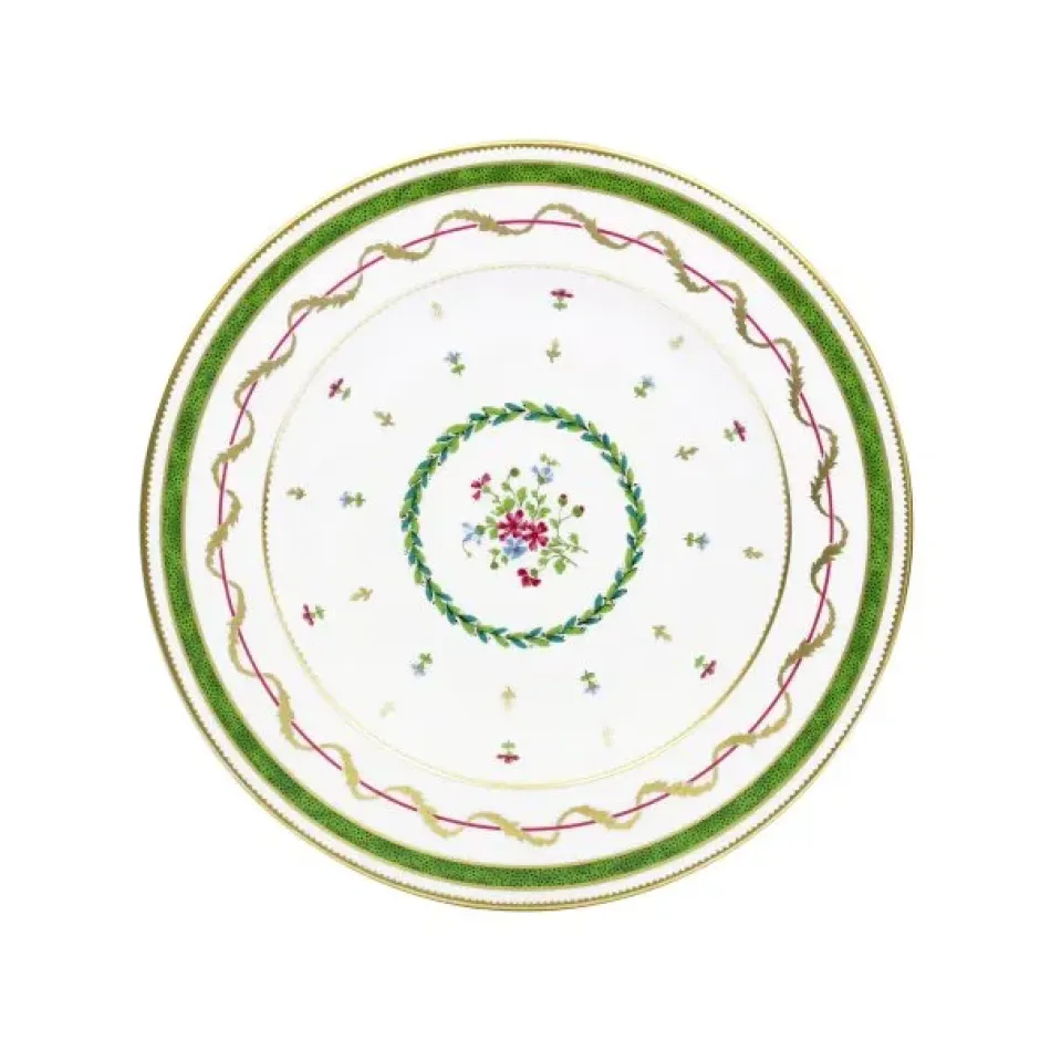 Vieux Paris Vert Rim Soup Plate