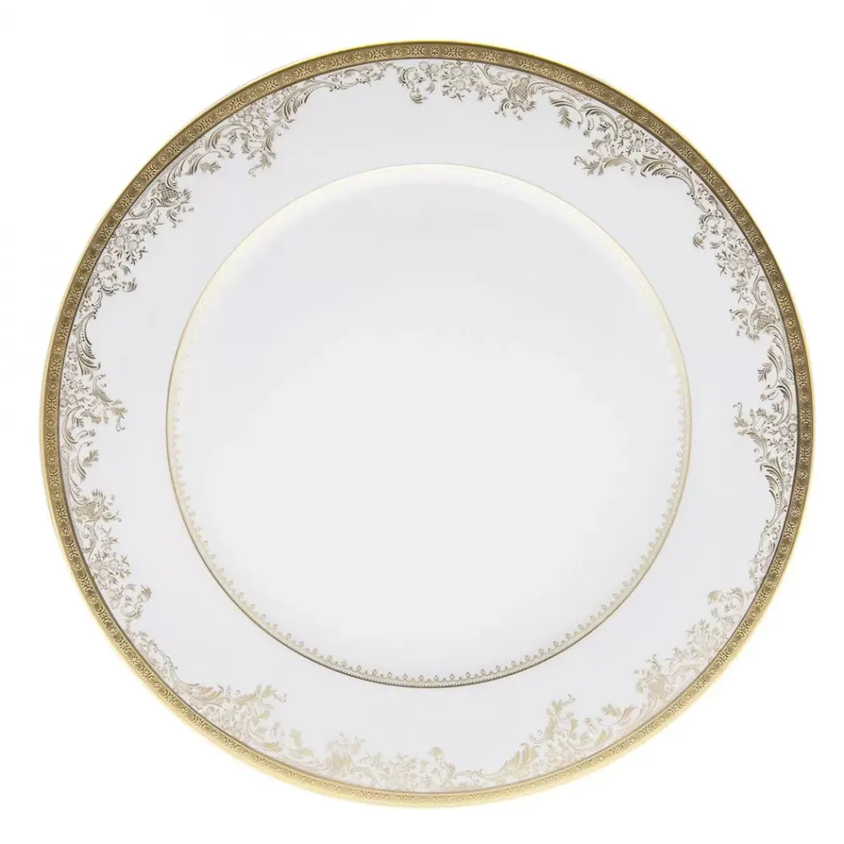 Diplomate White/Gold Charger/Presentation Plate 31 Cm (Special Order)