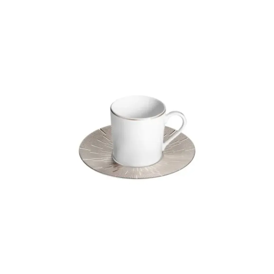 Infini Platine Coffee Cup And Saucer