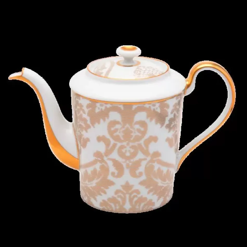 Damasse White/Gold Teapot 100 Cl