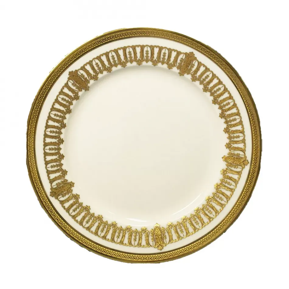 Saint Honore White/Gold Dessert Plate 22 Cm (Special Order)