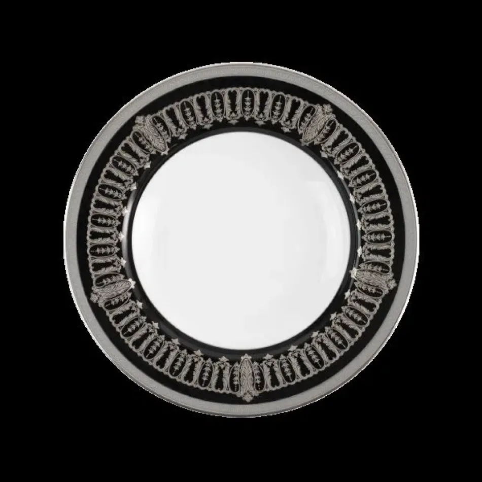 Saint Honore Black/Platinum Rim Soup Plate (Special Order)