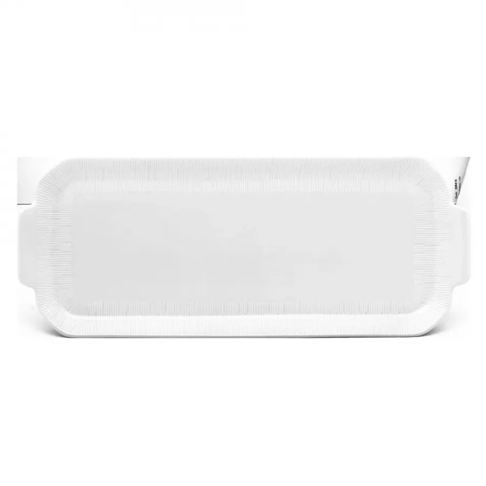 Infini White Oblong Cake Platter 39 Cm