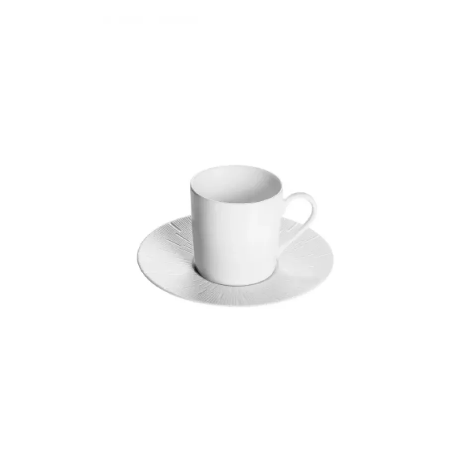 Infini Blanc Coffee Cup And Saucer
