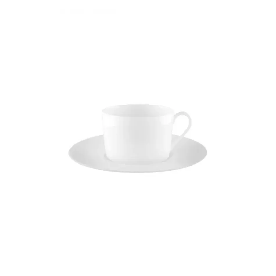 Infini Blanc Teacup And Saucer