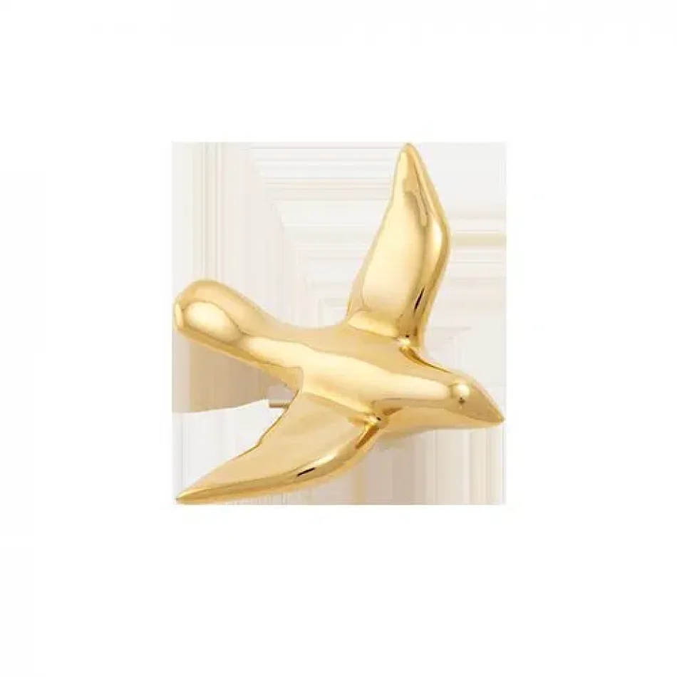 Marie Paule Deville Chabrolle Oiseaux Set Of 4 Gold Birds Gold Gold