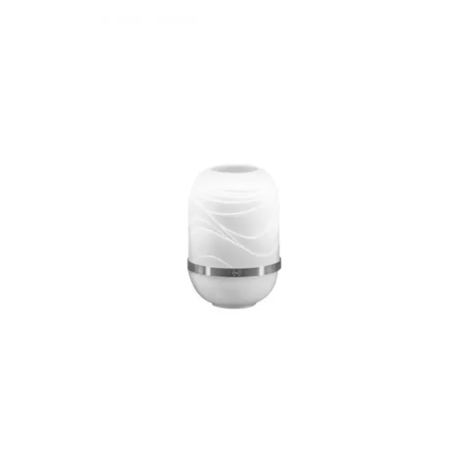 Dune Silver Band Candle Holder