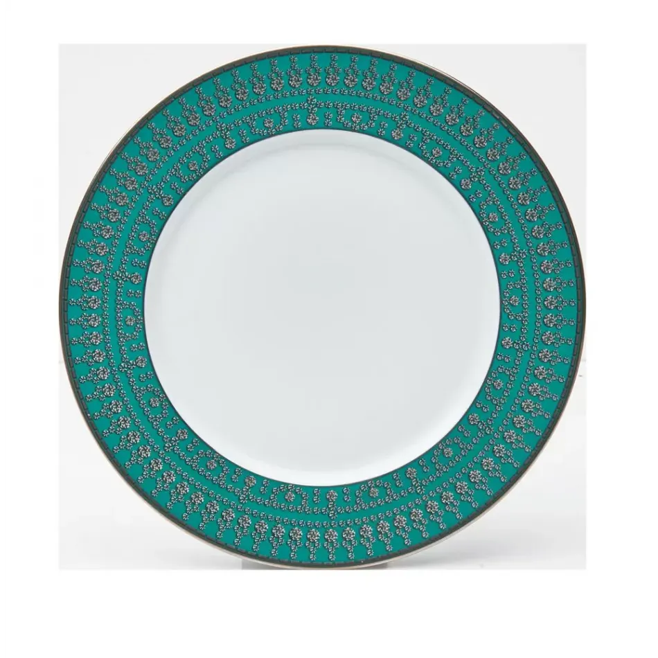 Tiara Peacock Blue/Platinum Dinnerware