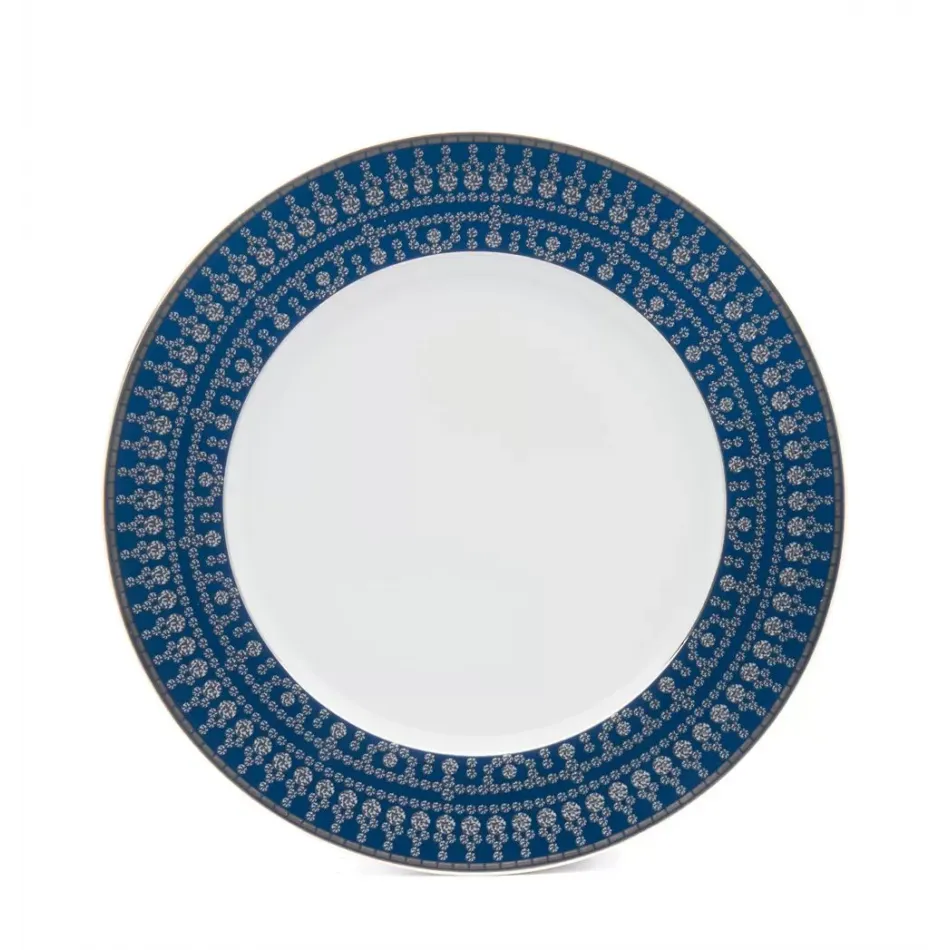Tiara Prussian Blue/Platinum Dessert Plate 22 Cm (Special Order)