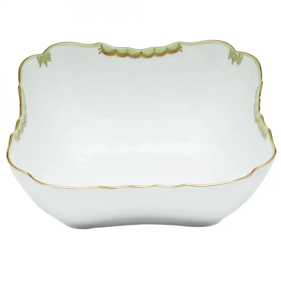 Princess Victoria Green Square Salad Bowl 10 in Sq