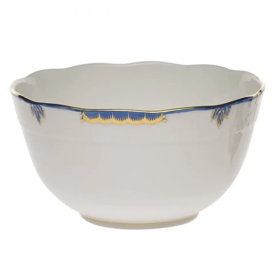 Princess Victoria Blue Round Bowl 3.5 Pt 7.5 in D