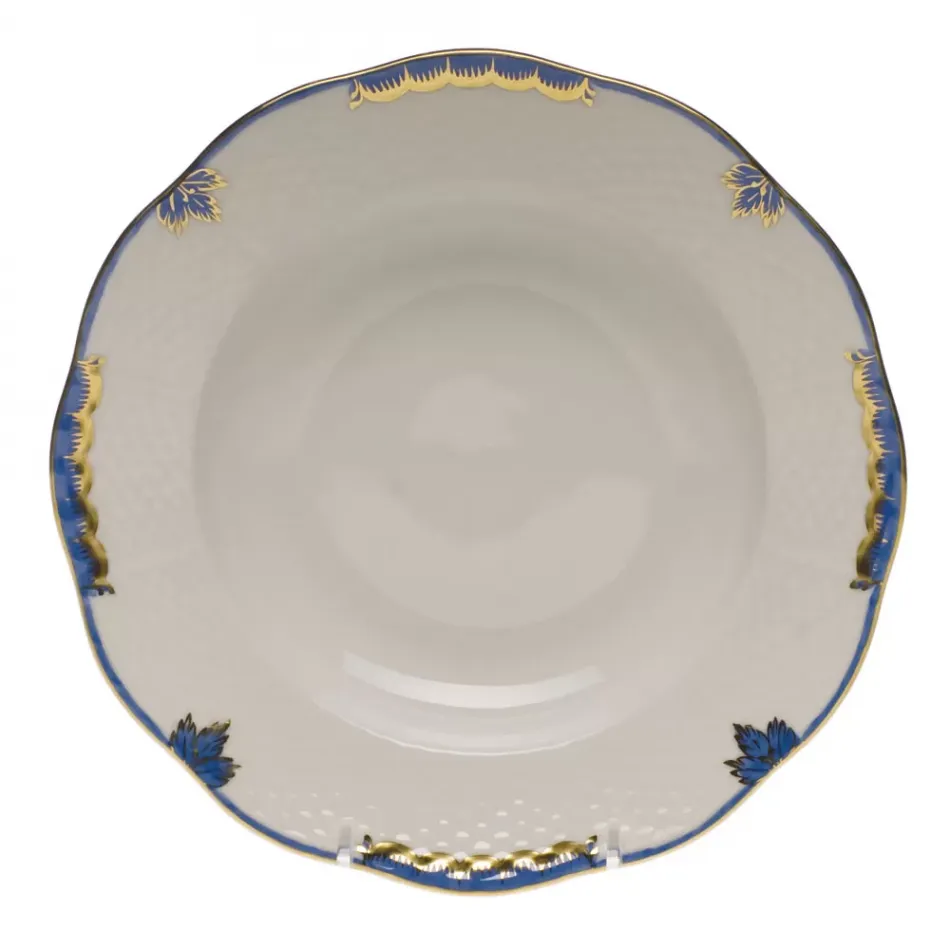 Princess Victoria Blue Rim Soup Plate 8 in D