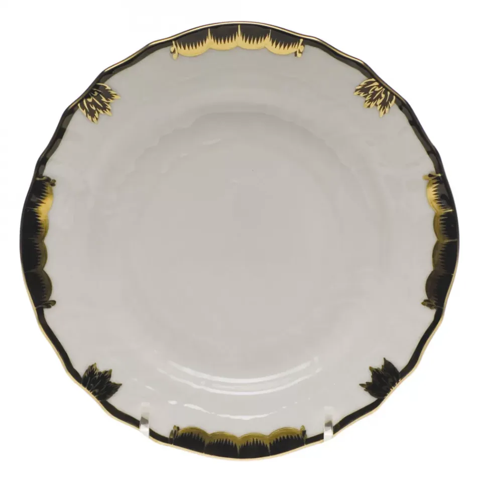 Princess Victoria Black Bread And Butter Plate 6 in D