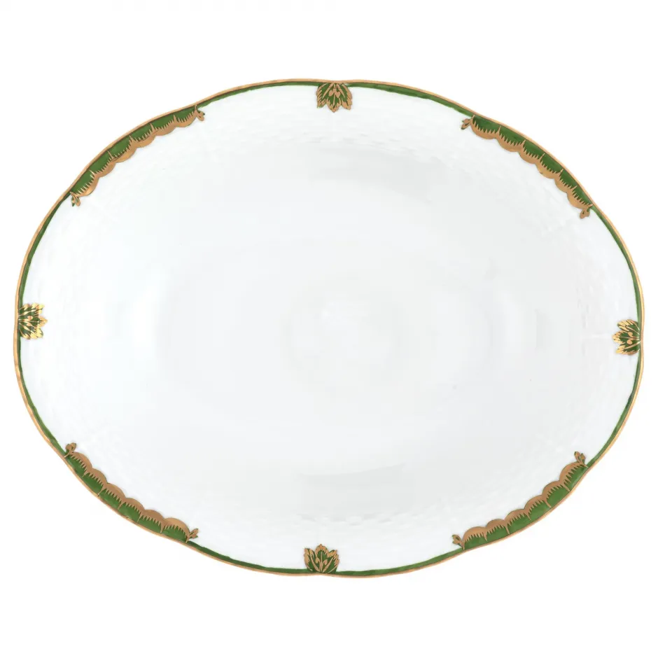 Princess Victoria Dark Green Oval Vegetable Dish