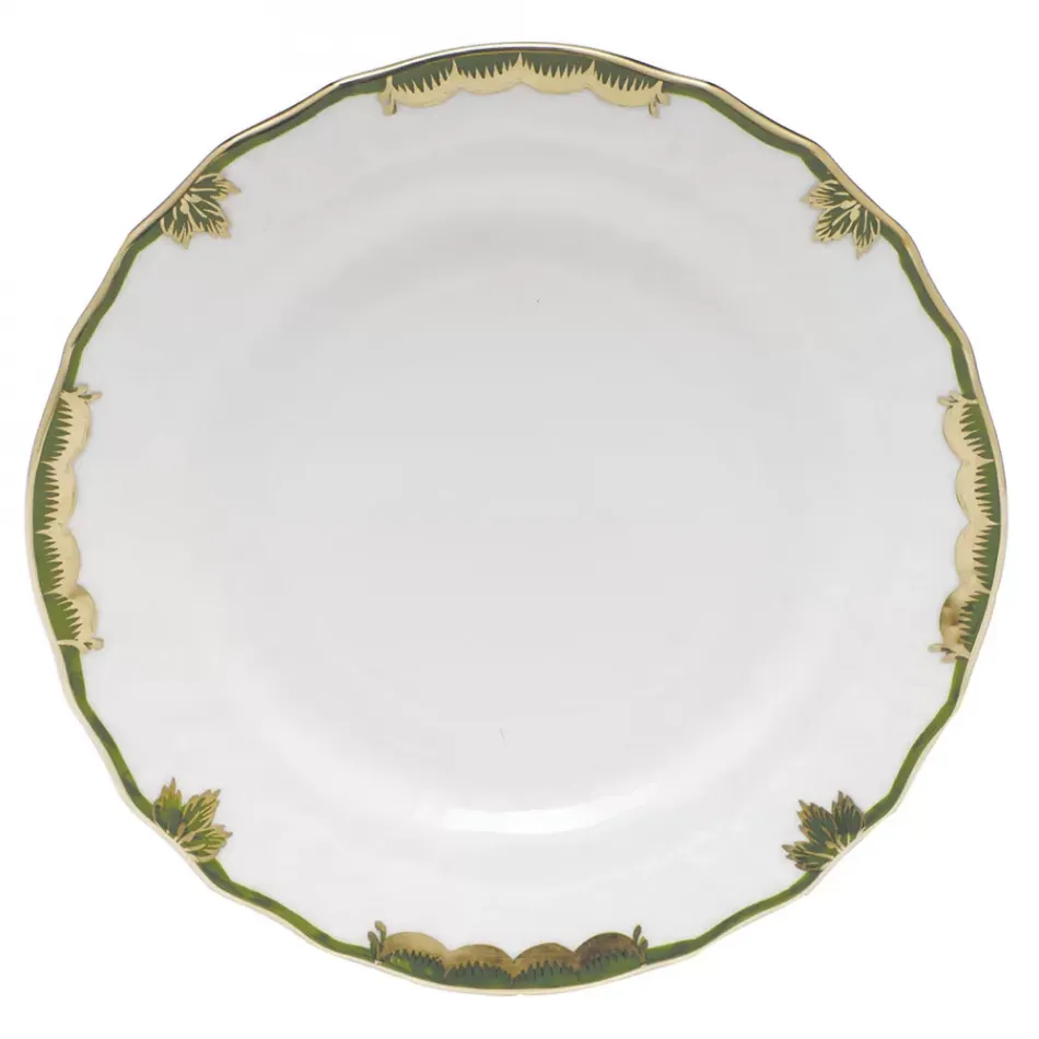 Princess Victoria Dark Green Bread And Butter Plate 6 in D