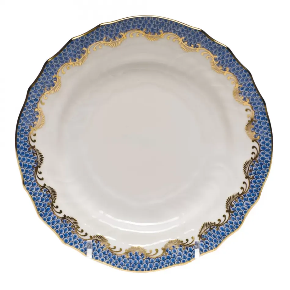 Fish Scale Blue Bread And Butter Plate 6 in D