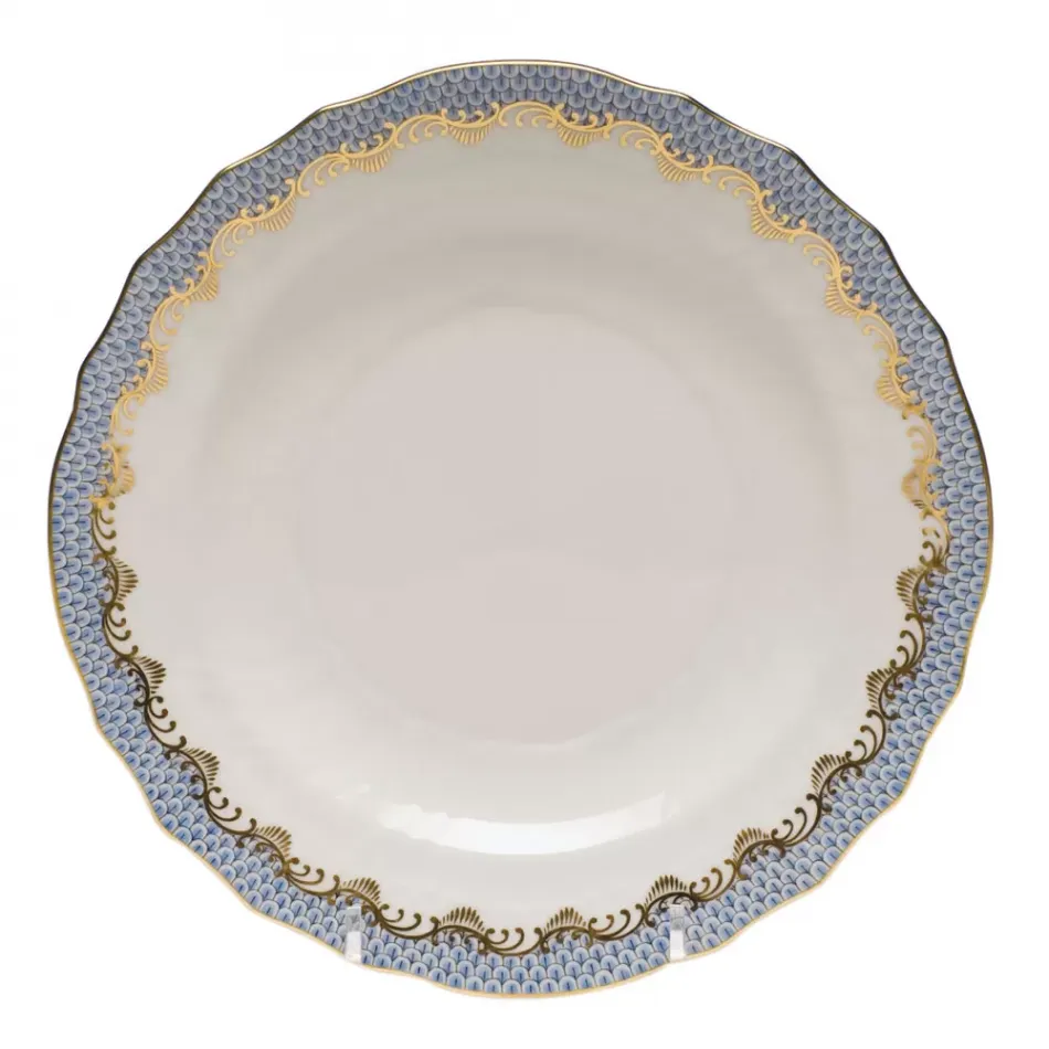 Fish Scale Light Blue Salad Plate 7.5 in D