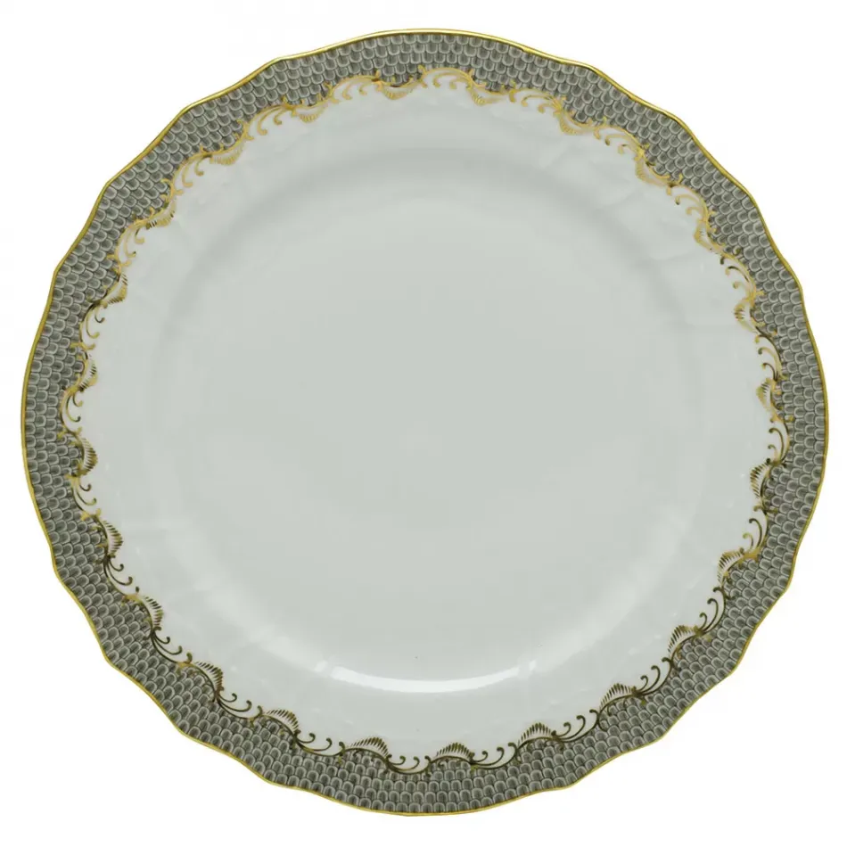 Fish Scale Gray Service Plate 11 in D