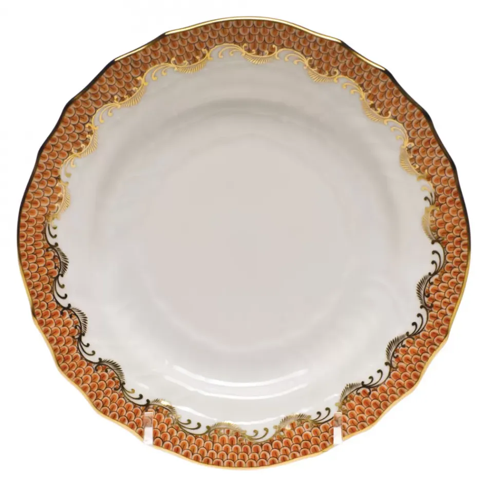 Fish Scale Rust Bread And Butter Plate 6 in D