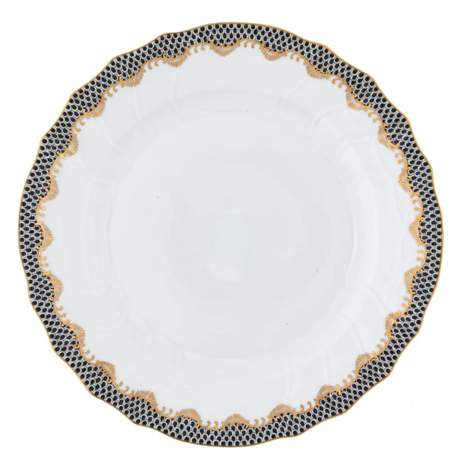 Fish Scale Black Dinnerware