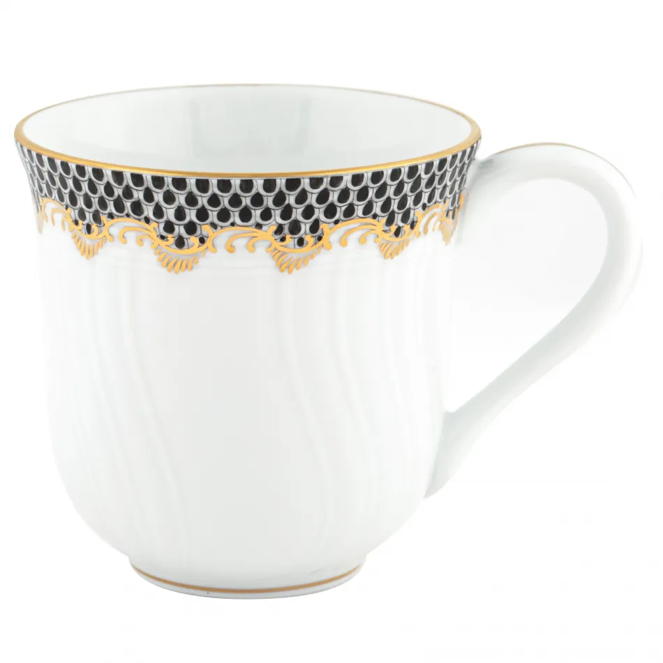 Fish Scale Black Mug