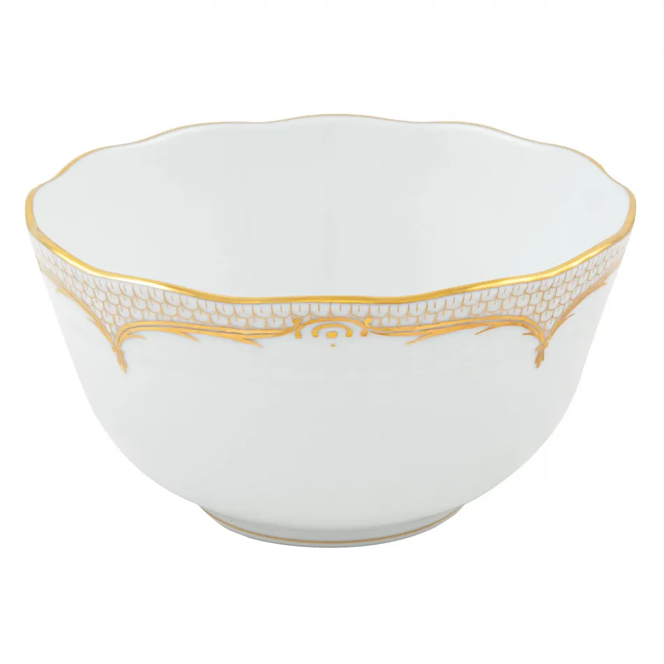 Golden Elegance Gold Round Bowl 3.5 Pt 7.5 in D