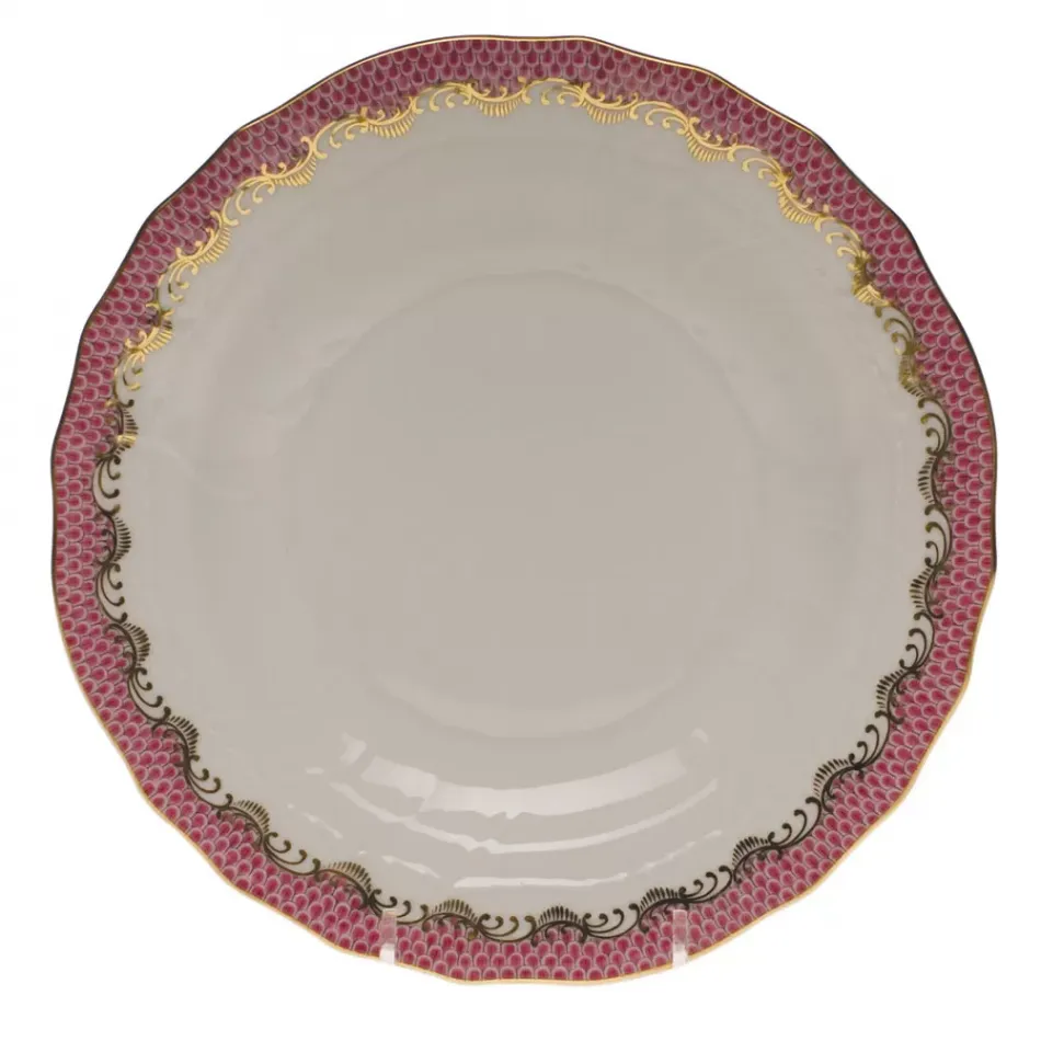 Fish Scale Pink Dessert Plate 8.25 in D