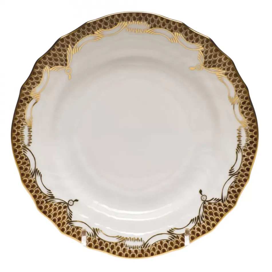 Fish Scale Brown Bread And Butter Plate 6 in D